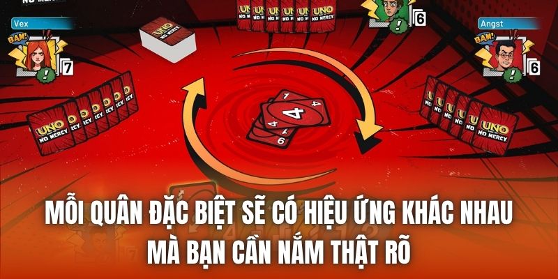 Mỗi quân đặc biệt sẽ có hiệu ứng khác nhau mà bạn cần nắm thật rõ